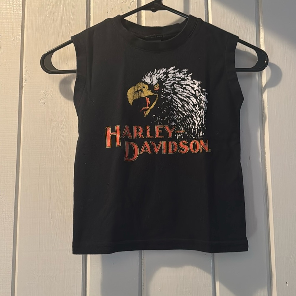 Boys Harley Davidson sleeveless Eagle tee size 4/5